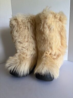 Rare Vintage Italian Après-Ski Boots Fur Size 40-41 Retro-Collector